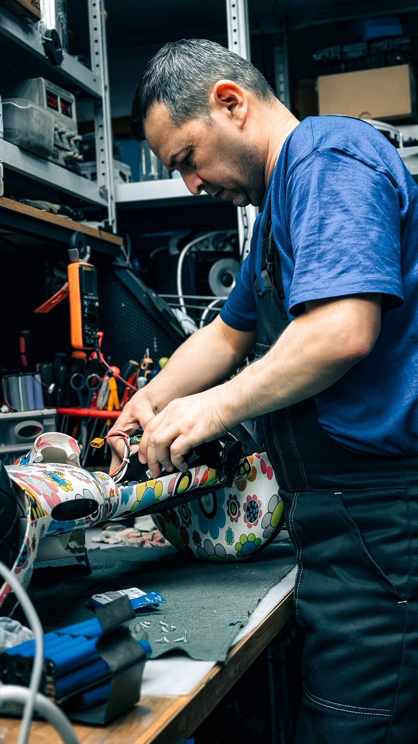 Reparatur des Nabenmotors